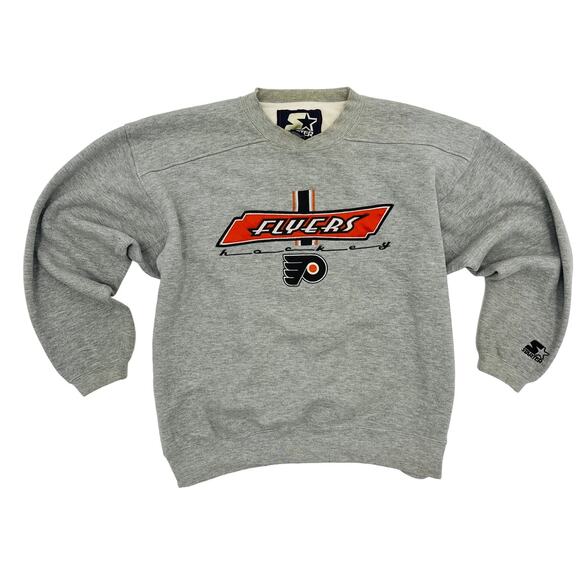 Starters Flyers Vtg Embroidered Team Sweatshirt Some Flaws (No Sz tag, stains) - Picture 1 of 14